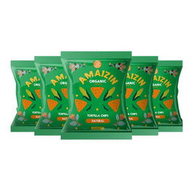 Amaizin Organic Natural Corn Chips 150g (10pk)