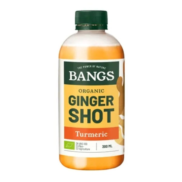 Bangs Organic Ginger Shot with Turmeric 300ml (6pk)