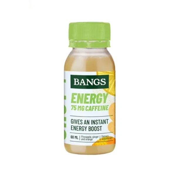 Bangs Energy Shot with Pineapple, Ginger & Orange 60ml (6pk)