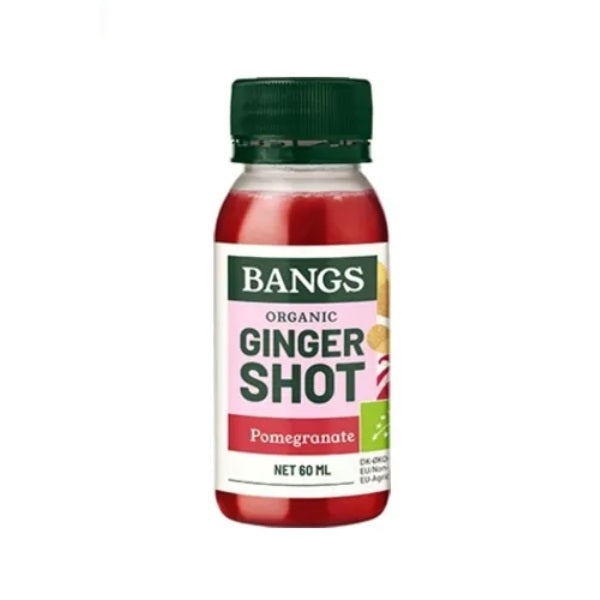 Bangs Organic Ginger Shot with Pomegranate 60ml (6pk)