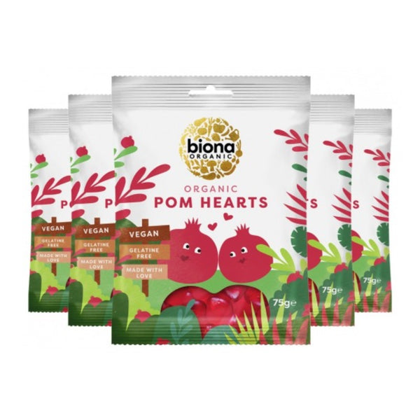 Biona Organic Pomegranate Hearts 75g (10pk)