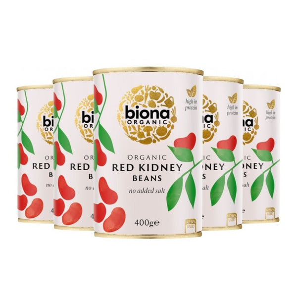 Biona Organic Red Kidney Beans in water 400g (6pk)