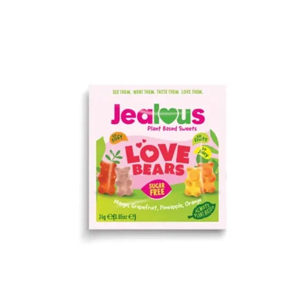 Jealous Sweets Sugar Free Love Bears Shot Bag 24g (20pk)