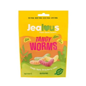 Jealous Sweets Tangy Worms Share Bag 125g (10pk)