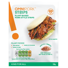 Omni Plant-Based Pork-Style Strips 150g (12pk)