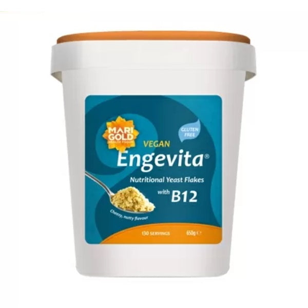 Marigold Vegan Engevita Yeast Flakes with Added B12 650g