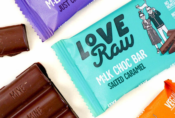 LoveRaw Salted Caramel M:Lk Choc Bar 30g