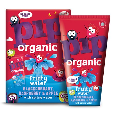 Pip Organic Kids Blackcurrant, Raspberry & Apple Fruity Water 200ml (6pk)