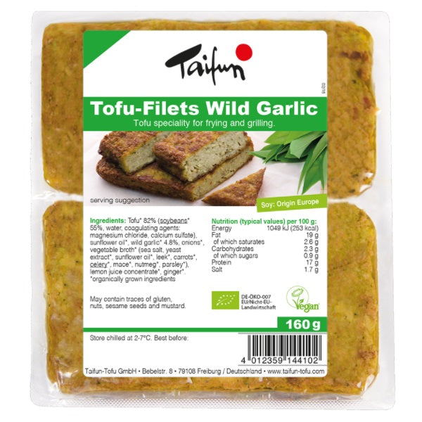 Taifun Organic Tofu Fillet with Wild Garlic 160g